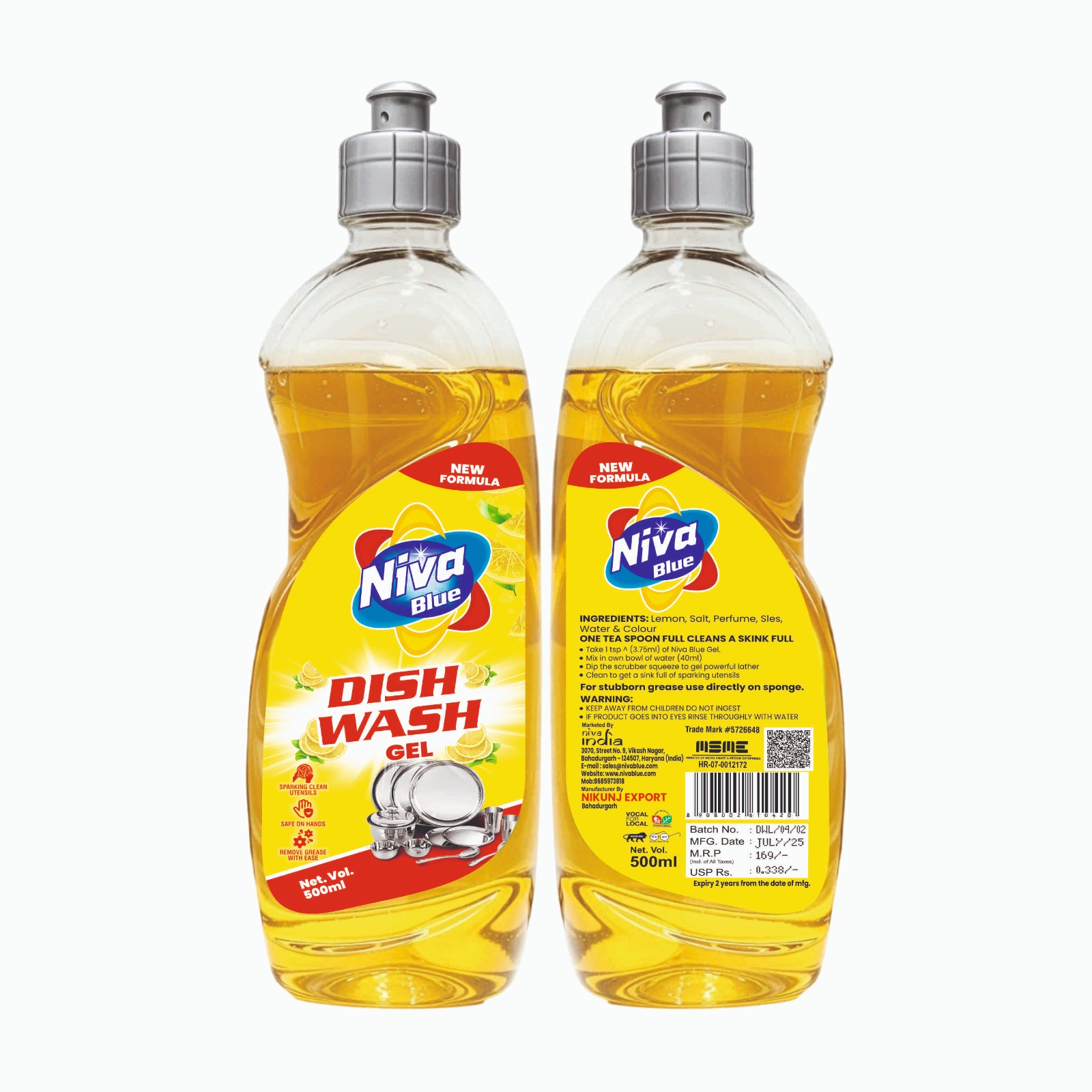 DISHWASH GEL 500 ML COMBOO