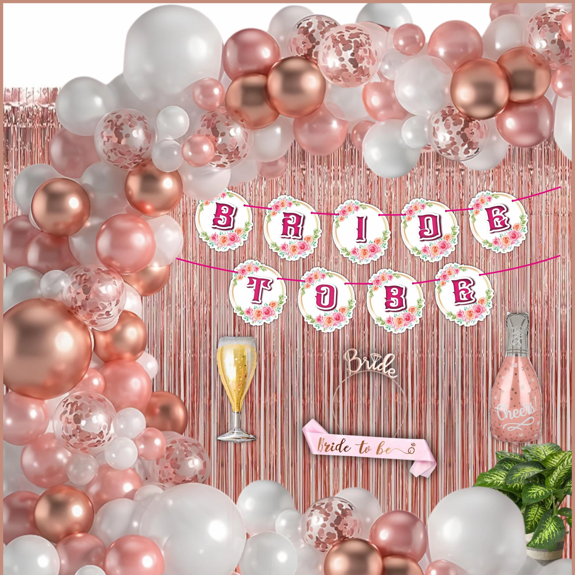 The Decor Queen Mult Bride To Be Combo Pack 47 Pcs