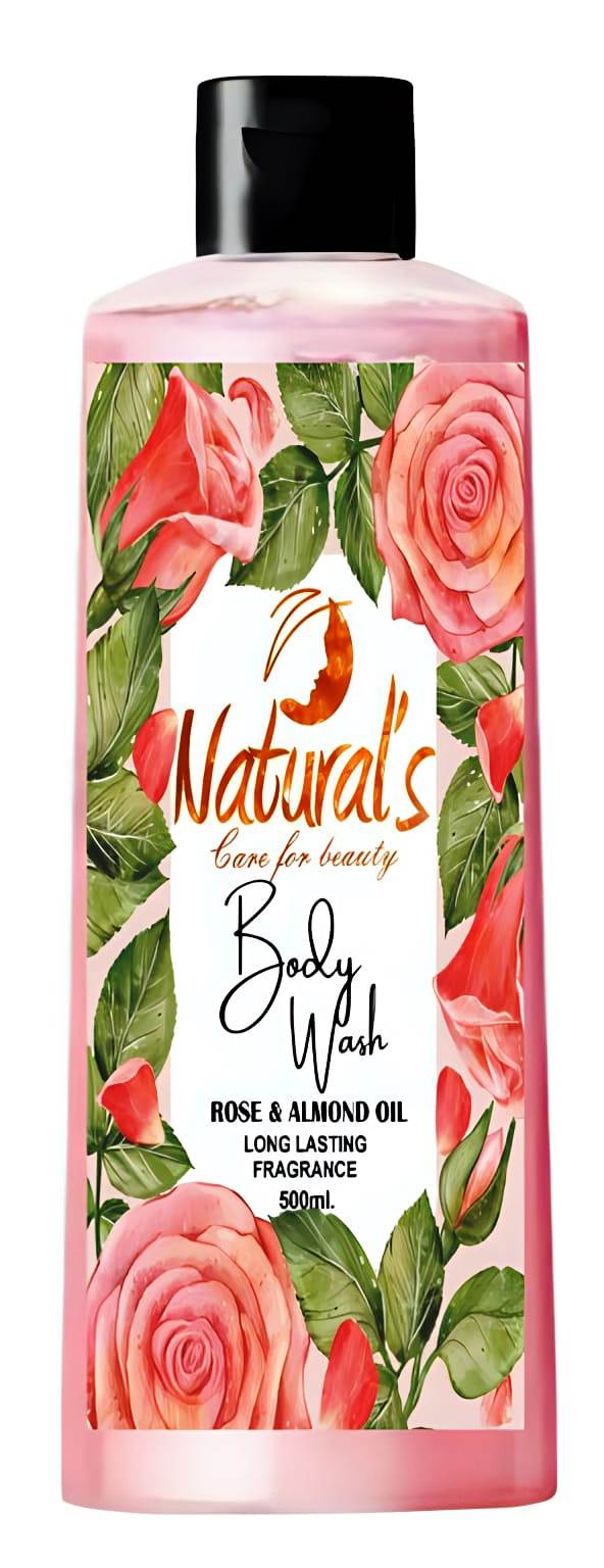 Natural's care For Beauty Rose & Almond oil Body Wash 500ml/For All Skin Type