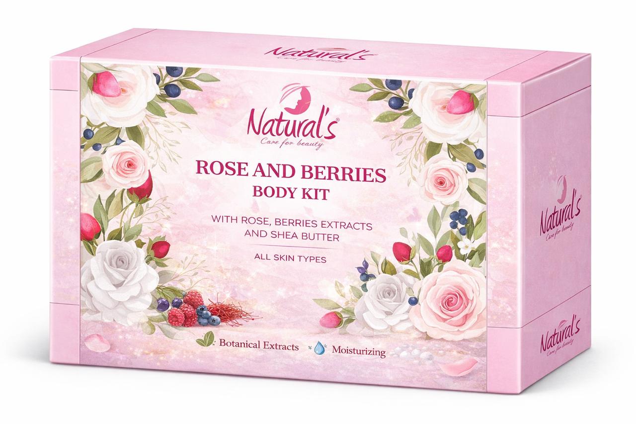 Natural's Care For Beauty Rose & Berries Body Kit 500ml