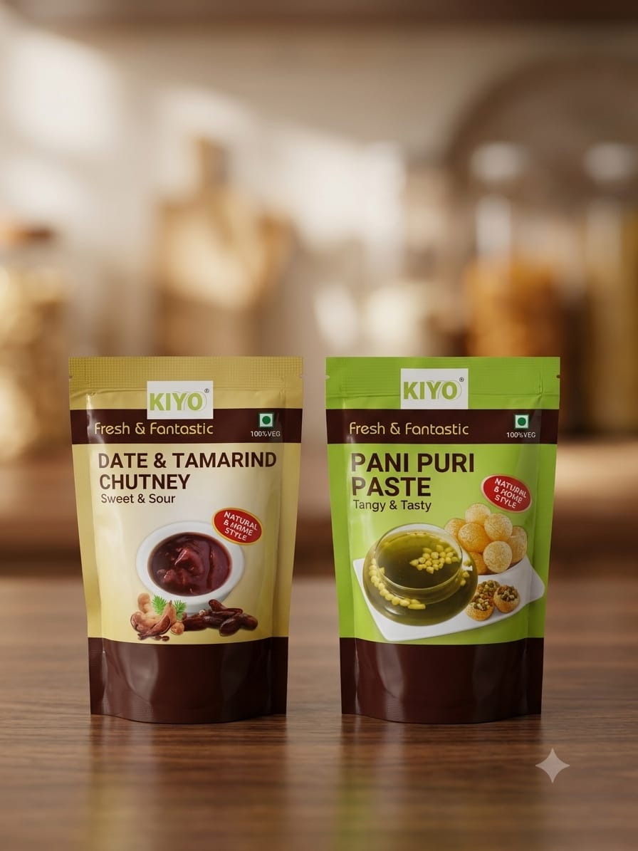 Combo pack of Pani Puri Paste and Mitha Chutney