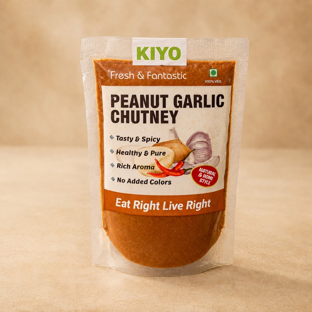 Peanut garlic chutney