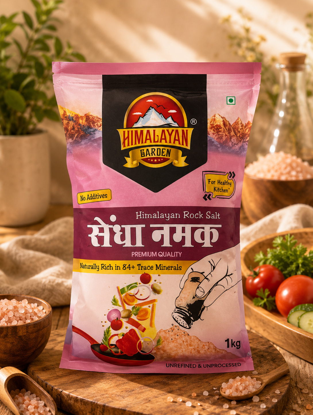 HIMALAYAN GARDEN SENDHA NAMAK 1 KG