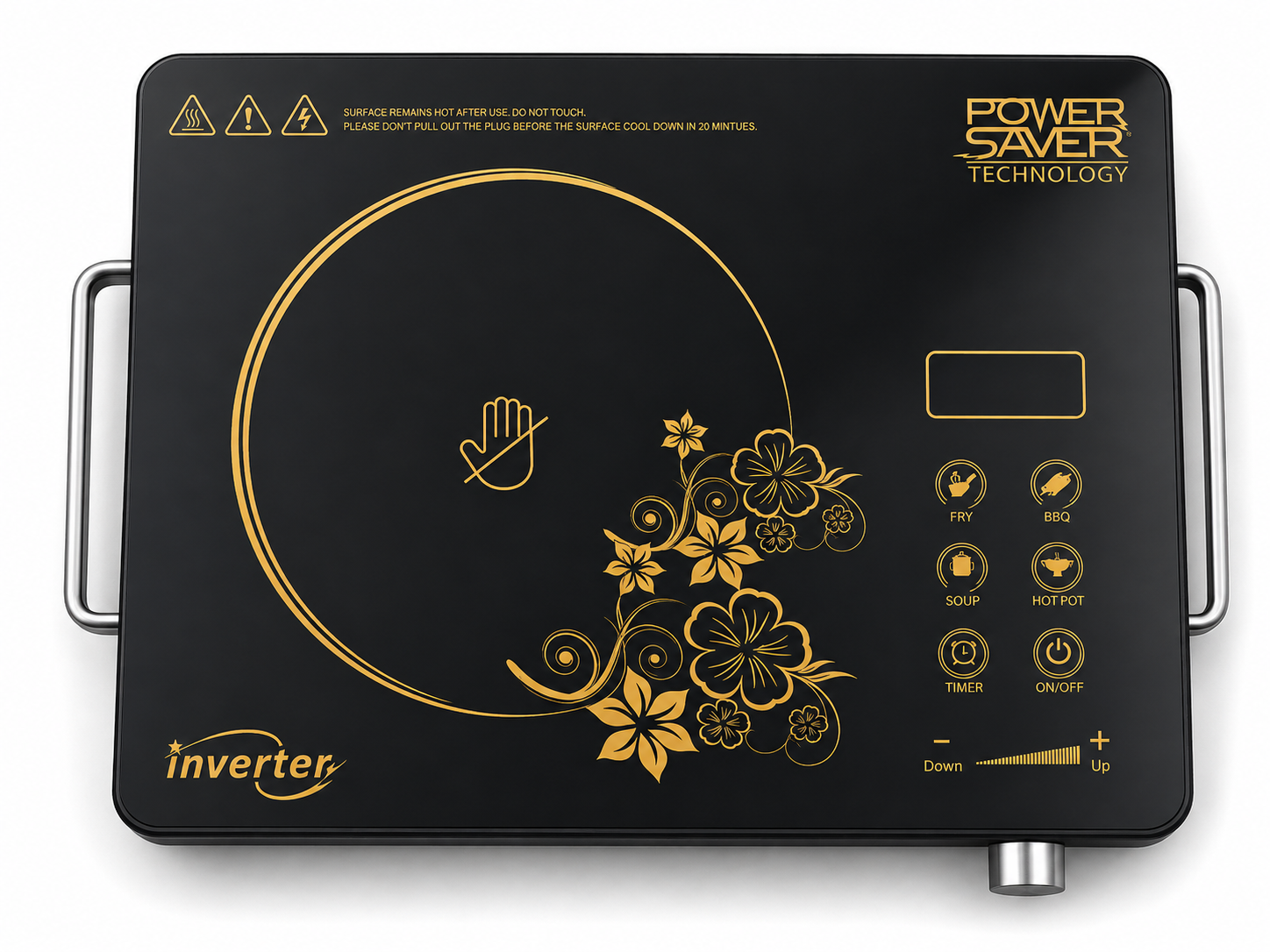 Euro Power Power Saver Inverter Infrared Cooker (Floral Design)