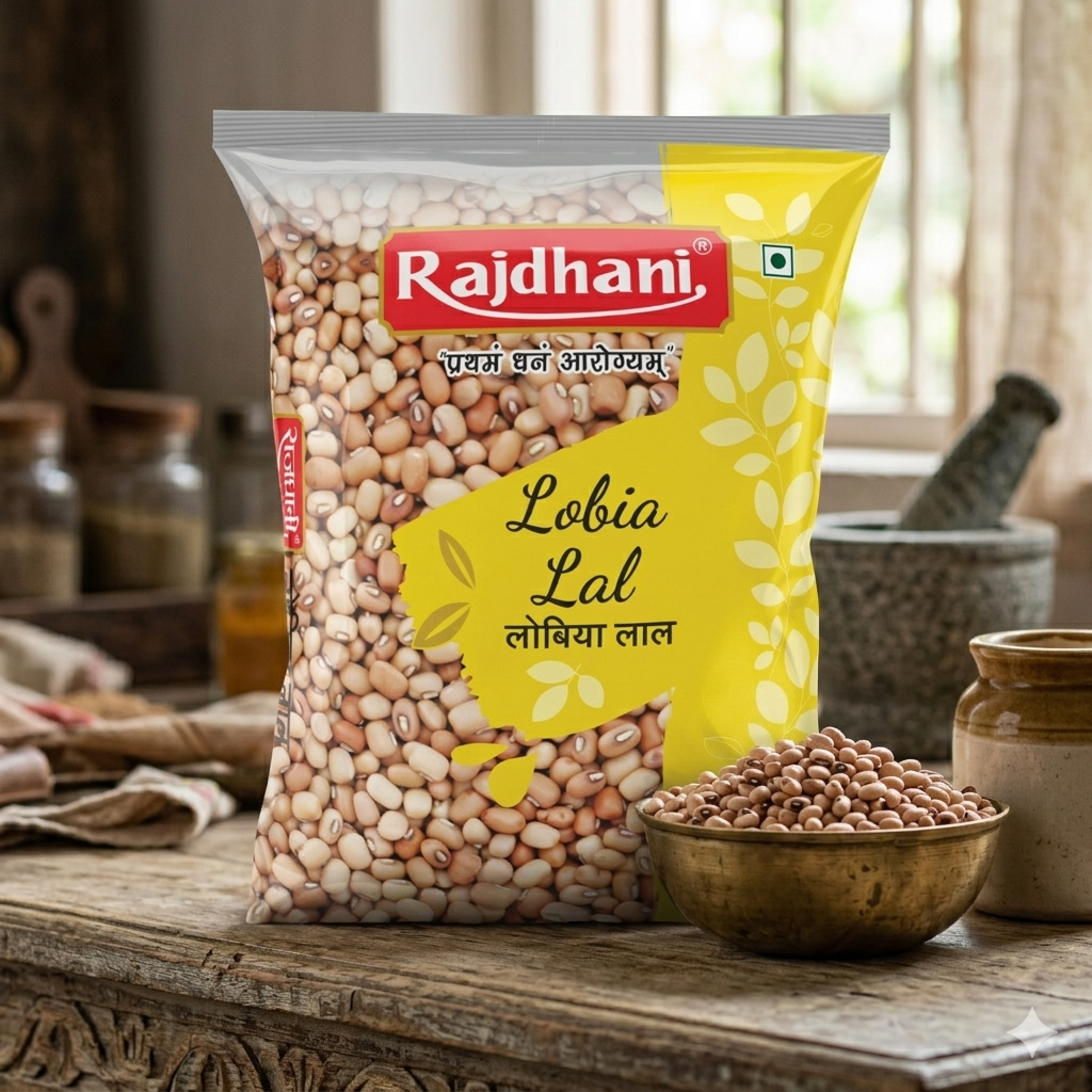 RAJDHANI LOBHIYA LAL 500GM