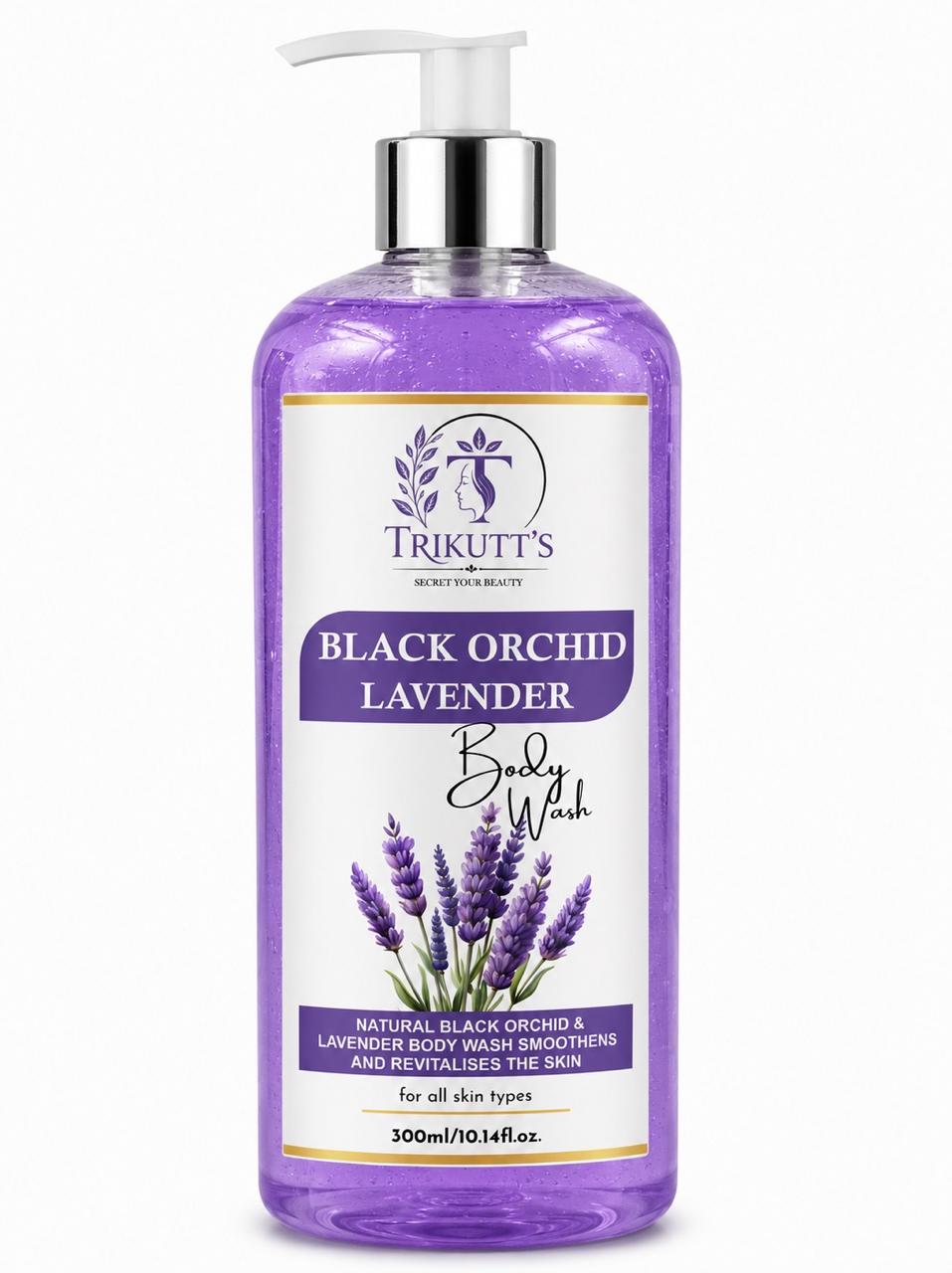 Trikutt's secret your beauty Black Orchid Lavender Body Wash 300ml.