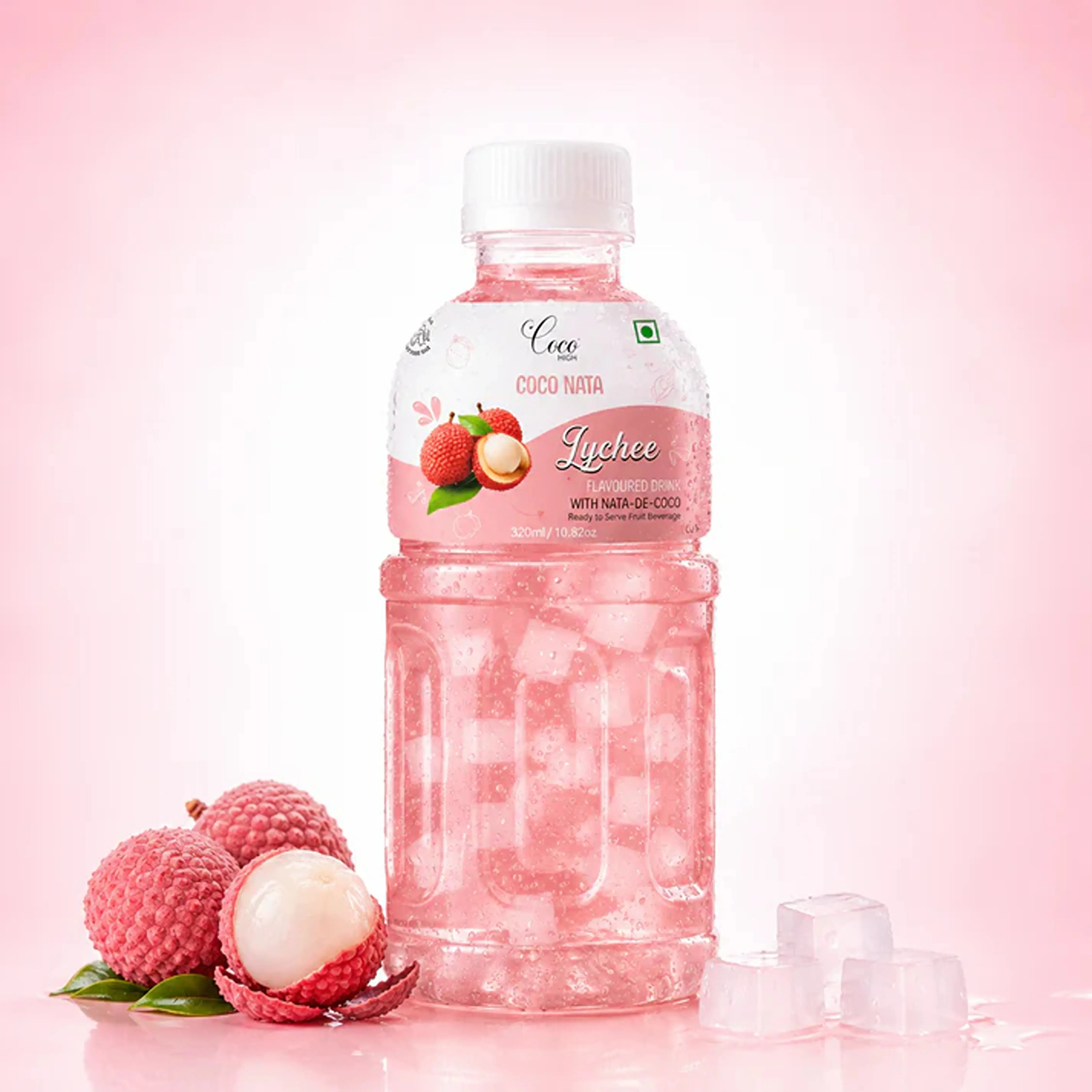 COCOHIGH LYCHEE JUICE WITH NATA DE COCO JELLY (320ML X 24)